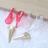 Flor de trompeta tridimensional transparente de súper hada japonesa, accesorios acrílicos para bricolaje, pendientes, accesorios para el cabello, material de carcasa de teléfono móvil para mujer, venta al por mayor