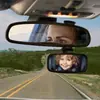 Espejo Retrovisor para Bebé con Clip para Coche, Espejo de Observación para Niños Ajustable, Espejo Retrovisor Auxiliar de Gran Ángulo para Bebé en Coche