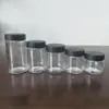 Garrafa de Vidro Transparente Personalizável para Cannabis de Grande Capacidade para Venda por Atacado Tampa de Rosca Pote de Creme Garrafa de Vidro Garrafa para Creme para os Olhos Garrafa de Amostra