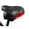 Sillín de Bicicleta Transpirable Hueco para Hombres Mujeres Bicicleta de Montaña Carretera Asiento de Bicicleta para Trasero Grande Absorción de Impactos Cómodo Advertencia de Seguridad