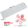 Flor de Cerejeira Tulipa Renda Fondant Almofada Forma de Gota Flor Pétala Decoração Prato de Sobremesa Chocolate Molde de Silicone