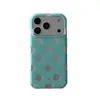 Ins Azul Oceano Estilo Coreano Bolinhas Maçã Capa de Celular 18Promax Adequada para 17Promax Camada Dupla 16Pro/15