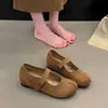 Zapatos Mary Jane retro para mujer, nueva colección otoño 2026, con correas de velcro, diseño que aumenta la altura, bailarinas, zapatos de punta fina y estilo mocasín
