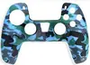 Cubierta protectora para mando de PS5 Cubierta de silicona camuflada para PS5 Piel con proceso de transferencia de agua para la mano Cubierta protectora para PS5