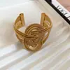 Pulseira Aberta de Múltiplas Camadas Enrolada com Corrente de Metal Pulseira Tendência de Nicho Transfronteiriça Europeia e Americana Joia de Luxo Leve de Alta Qualidade para Mulheres