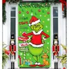 Cortina de puerta de Navidad, tela de fondo de puerta de poliéster, decoración de puerta para fiestas festivas, venta al por mayor transfronteriza, admite diseños personalizados basados en imágenes proporcionadas