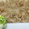 Novedad Vestido Cheongsam Bordado Tela Bordada Mancha Bordado a Mano Uña de Pedrería Taladro de Uñas Tela Bordada a Láser