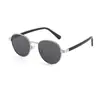 8821 Nuevas Gafas de Sol Retro Clásicas para Hombres y Mujeres, Gafas Polarizadas con Montura Redonda de Metal de Celebridad de Internet, Gafas de Sol de Exterior de Gama Alta