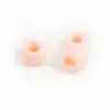 6*9mm Contas Acrílicas Pony para Dreadlocks Contas Cilindricas com Furo Grande Cor Sólida Rosa Cebola Contas Transparentes Contas para DIY Acessórios de Joias