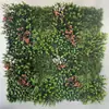Parede de plantas simulada 100*100, parede de plantas verdes tridimensional, decoração com flores e grama artificiais, fundo verde, parede popular da internet