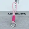 Lanyard de nó de diamante para celular DIY com combinação de cores 13cm criativo curto trançado para pendurar chaveiro de copo