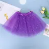 Venta directa de fábrica lentejuelas de estrella y luna falda de malla para niños falda de tutú para actuación de baile de niñas falda de mujer al por mayor