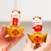 Brinquedo Giratório de Gato Fofo Gato da Sorte Decoração para Casa Mesa de Escritório Decoração para Alívio de Estresse Presente