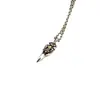 Nova Moda Generosa Seiko Personalidade Cruz Pingente Casal Oco Esculpido adaga de baioneta Prata Esterlina S925
