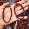 Pulseira de Areia Dourada Roxa 6mm Cinábrio Atacado Saco da Sorte Lótus Ruyi Contas de Oração Ano do Zodíaco Pulseira Feminina Presente para Live Stream
