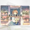 Nuevo Cuaderno de Páginas Completas a Color A5 Bouquet Sakura Chica Anime Cuaderno de Cuero Sakura Diario de Cuero de Dibujos Animados para Estudiantes