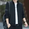 Cardigã com Gola Alta e Manga Longa para Homens, Jaqueta com Gola Alta para Primavera e Outono, Casaco Esportivo Casual da Moda Plus Size para Homens Jovens e de Meia-Idade