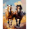 Pintura al Óleo Digital DIY de Coloreado de Ola Transfronteriza Gato Lector de Color Claro Pintura Directa Enmarcada Caballo Ozon Pintura Decorativa