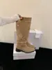 Botas apiladas para mujer con hebilla de estilo coreano, nuevo modelo otoño 2026, botas de tacón grueso alto, botas retro versátiles de ajuste ceñido