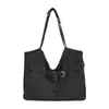 Bolso Ligero Simple de Gran Capacidad para Mujer 2026 Nueva Moda Mezclilla para el Trabajo Bolso de Hombro Individual Bolso Tote Relajado