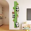 Cabide de Painel Perfurado para Hall de Entrada, Adesivo de Parede com Régua de Altura para Crianças, Gancho de Parede para Quarto, Cabideiro de Painel Perfurado