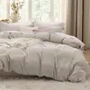 Juego de Funda Nórdica de Tres Piezas Transfronterizo en Color Café con Impresión Digital, Ropa de Cama y Textiles para el Hogar de Comercio Exterior de Amazon