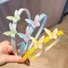 Diadema Infantil con Dientes, Antideslizante, Pinza para el Cabello de Mariposa con Degradado Lindo, Diadema para Niña Pequeña, Pinza para el Cabello de Estudiante, Accesorios para el Cabello Frescos