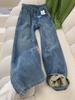Jeans Ajustados de Pierna Recta con Forro de Polar para Mujer, Invierno 2025, Tallas Grandes, Cintura Alta, Corte Holgado, Adelgazantes, Engrosados, Pantalones de Pierna Ancha Cálidos