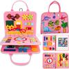 Tablero de fieltro Montessori para actividades de educación temprana, material didáctico, juguetes educativos de gran venta en Europa y América, tablero de aprendizaje para vestir a niños, tablero de educación temprana.