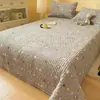 Almofada de Cama Estampada em Lã de Leite Colchão Dormitório Estudantil Pessoa Solteira Espessada Protetor de Colchão Outono e Inverno Quarto de Dormir Almofada Quente