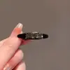 Nuevo Pinza de Pico Lateral Pequeña con Pedrería, Elegante Pinza de Pelo de Princesa Tachonada de Diamantes para Flequillo, Mini Pinza de Pelo Exquisita
