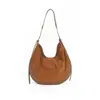 Bolsa Tote de Piel de Vaca Escarchada Estilo Retro Nuevo Otoño/Invierno 2026 Bolsa de Luna Gran Capacidad para Mujer de Piel Genuina Se Puede Enviar en Representación