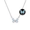 Pulsera de Mariposa Luminosa de Plata de Ley S925 Pulsera de Mariposa Luminosa Nicho Lujo Ligero Versátil Regalo de San Valentín