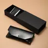 26 Modelos Nuevos de Estuche Blando Negro Doble Estilo Cubierta en V, Juego de Tres Piezas para Gafas, Caja de Papel para Empaque de Gafas de Sol, Se Puede Imprimir con Logo