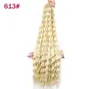 Cabelo Cacheado Longo Ondulação de Água Cabelo de Crochê Latino-Americano 120g Crochê Torção Profunda 30 Polegadas