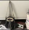 Bolsa Pequena Funcional Texturizada Color-Blocking Estilo Montanha, Estilo Outdoor para Casais, Bolsa Transversal Leve Multiuso para Caminhada e Acampamento