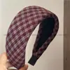 Colección de Diademas de Moda Estilo Coreano, Diademas de Tela Versátiles, Pinzas para el Cabello Clásicas a Cuadros, Buenos Artículos en Remate
