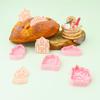 Serie Princesa Corona Unicornio Molde para Galletas Castillo 3D Realista Molde para Galletas Estampado de Arcilla DIY
