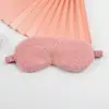 Mascarilla para Ojos, Mascarilla de Felpa Linda para Ojos, Mascarilla Negra para Dormir en Viajes o Descansos, Mascarilla con Banda Elástica para Ojos, Regalo para Niñas