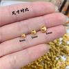 Ouro de areia antigo 24k alta retenção de cor Dourado Fosco contas acessórios para joias diy contas soltas foscas pulseira pulseira frete grátis atacado