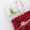 Meia de Natal Guirlanda de Lantejoulas Decorações de Árvore de Natal Enfeites Pendurados de Feriado de Natal Decoração de Atmosfera Venda Direta da Fábrica