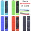 Adecuado para TV Hisense ER-22601 control remoto en inglés, cubierta protectora de silicona, engrosada, buena sensación al tacto, cubierta anticaídas y antideslizante