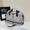 Bolsa de Fitness con Separación Húmedo/Seco para Hombres y Mujeres, Bolsa de Viaje para Viajes Cortos de Negocios, Bolsa de Equipaje Simple y Casual con Compartimento Grande para Zapatos