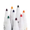Plumones de colores para pizarra blanca para niños, no magnéticos, borrables, marcadores a base de agua, bolígrafos de punta de fibra fina para dibujar y garabatear, adecuados para uso en oficina