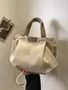 Bolsa de Lona Transfronteriza, Bolsa Tote de Gran Capacidad, Bolso de Mano, Bolso Cruzado para Viajero, Bolso de Hombro, Bolso Cubo Coreano de Nicho