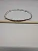 Pulsera elástica de cristal de fila única color diamante distintiva exquisita de moda todo partido pulsera de lujo ligero joyería de alta gama para mujer