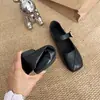 Zapatos Mary Jane retro de punta cuadrada para mujer, nueva colección otoño 2026, casuales y versátiles, efecto adelgazante, suela plana, estilo delicado