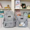 Nova Mochila Versátil Estilo Floresta Simples Ins Grande Capacidade Alta Aparência Borboleta Para Ir ao Trabalho Mochila Escolar para Alunos do Ensino Médio Transfronteiriça