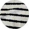 Tejido de punto grueso trenzado de espiga rayada otoño e invierno suéter cárdigan para niños ropa para mujer zapatos de vestir tela para sombrero