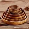 Fabricante de Cuencos Redondos para Condimentos y Palillos de Nogal Sudamericano, Madera de Acacia Corta Base Plana Madera Maciza Gruesa Envío Transfronterizo
